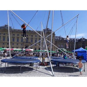 4er XXL Bungee Trampolin Anlage